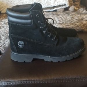 Timberland black suede boots
